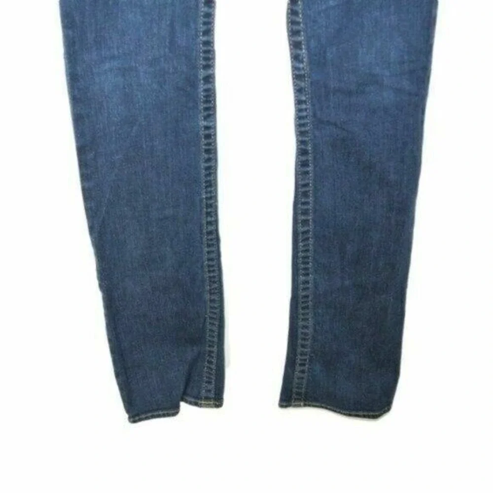 True Religion Rainbow Sequin Pocket Straight Jeans size 27 embellished back flap